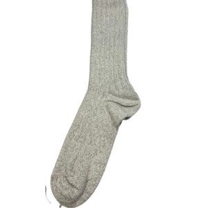 Bresciani Woman Over the Calf Light Gray Socks One Size New With Tags